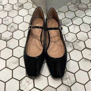 Cole Haan Bridge Maryjane ballet flats size 9 new black patent